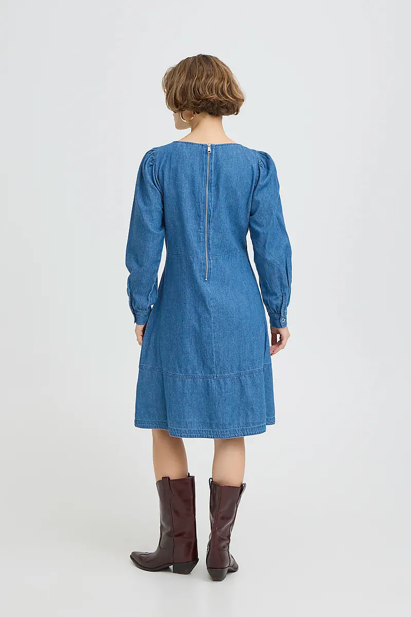 B.YOUNG - Kairon Dress Mid Blue Denim
