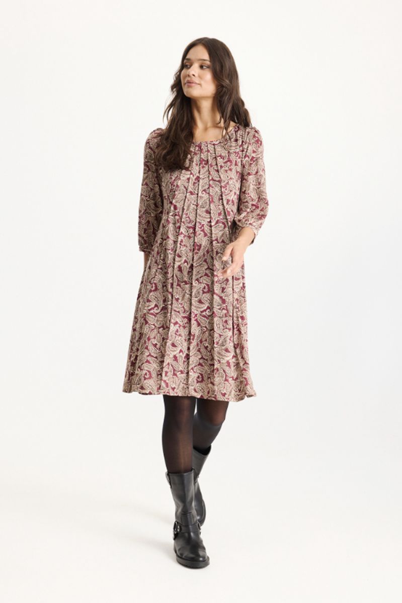 IN FRONT - Lucette Dress Burgundy