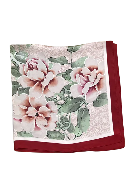 Hovedbilde NORA NORWAY - Scarf Summer Magic Burgundy