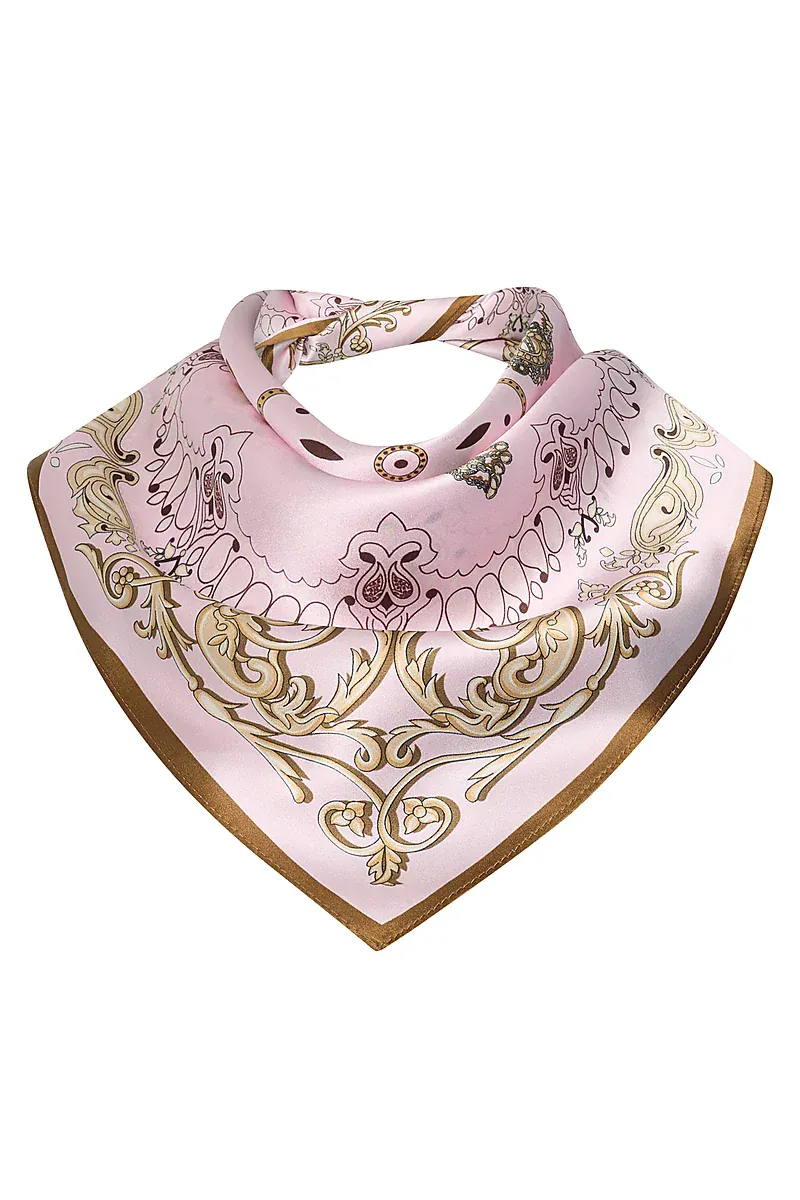 ANE MONE - Bonita Silkeskjerf Pale Rose