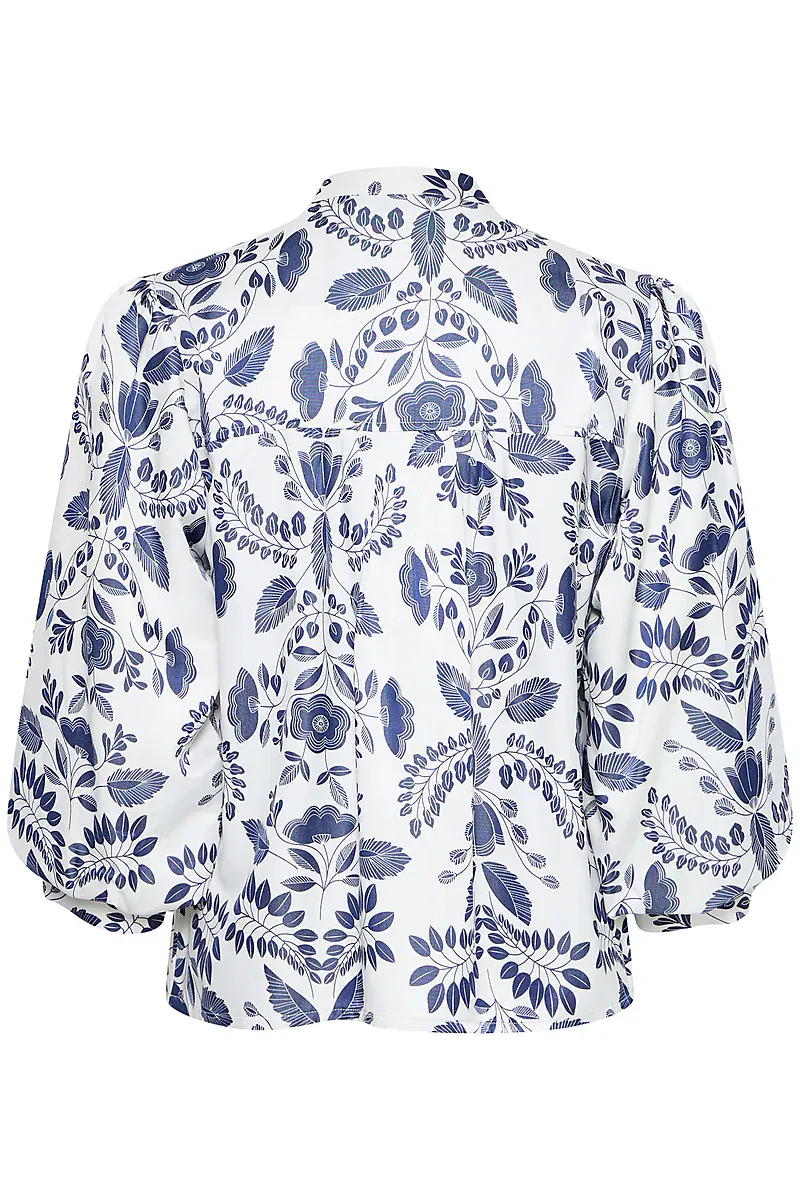 B YOUNG - Bluse Isolda Med Blue Flower