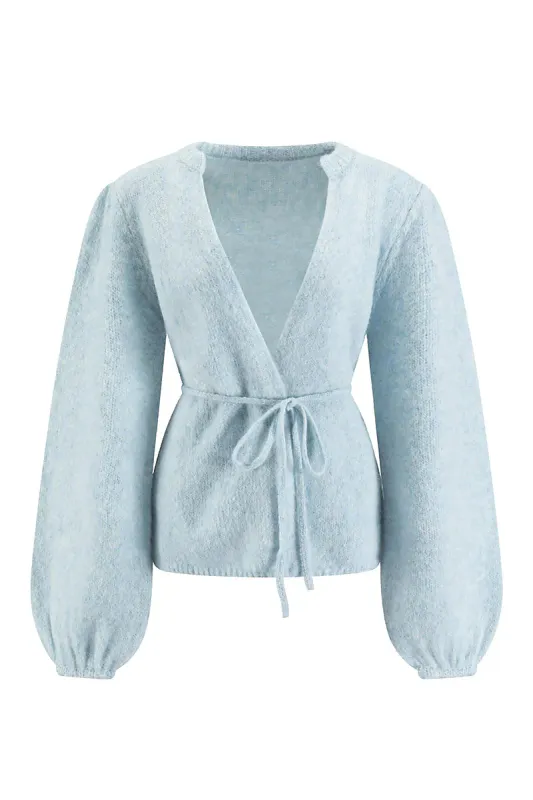 VANNUCCI - Chunky Cardigan Blue