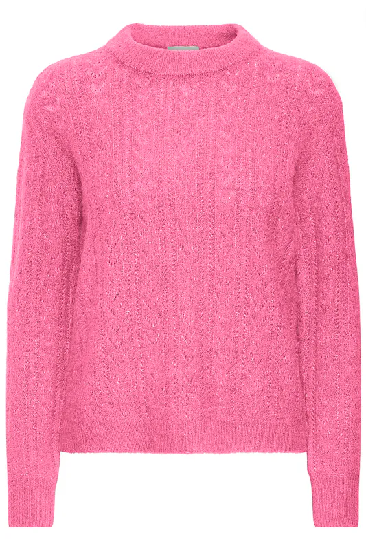 B.YOUNG - Nimma O-Neck Jumper Phlox Pink