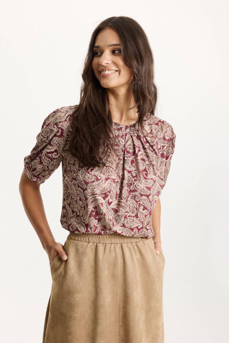 IN FRONT - Grazia Blouse Burgundy