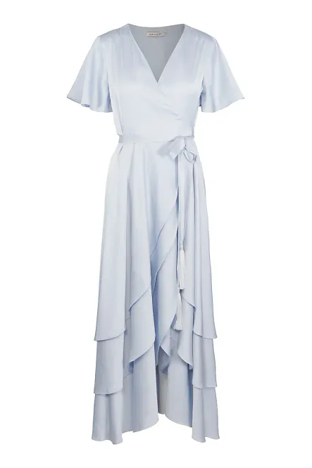 Hovedbilde HAUST - Long Wrap Dress Light Blue