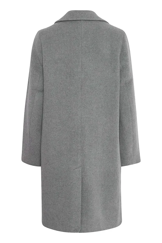 B YOUNG - Kåpe Chanelo Mid Grey Melange