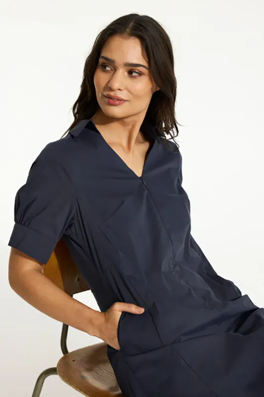 IN FRONT - Kjole Sandra Navy