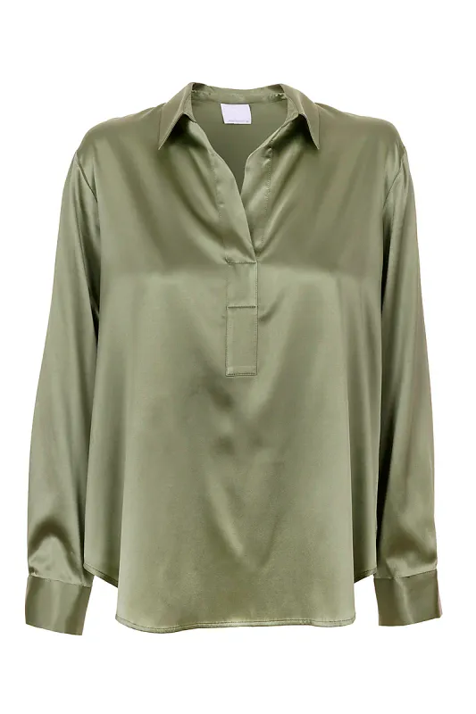 ANE MONE - Silkebluse Leia Pale Green