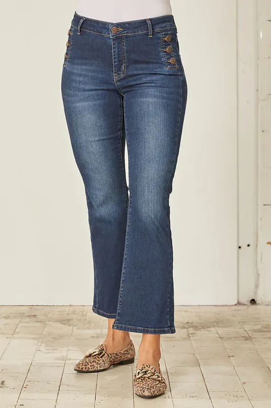 ISAY - Como Button Jeans Dark Denim