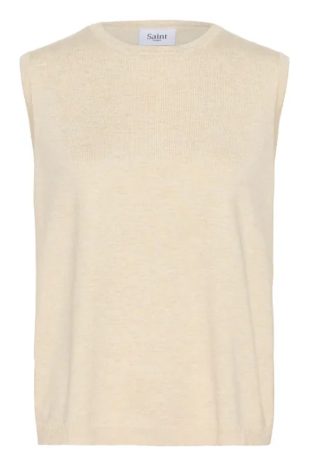 Hovedbilde SAINT TROPEZ - Mila Vest Brown Rice Melange