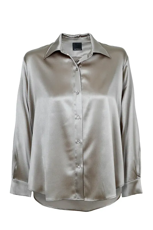 ANE MONE - Oline Silkebluse Praline