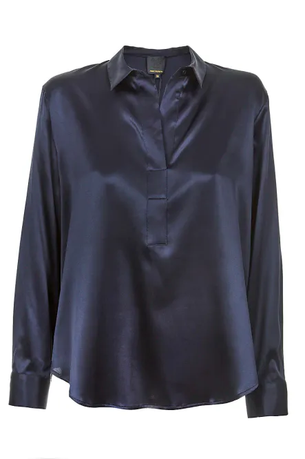 Hovedbilde ANE MONE - Leia Silkebluse Navy