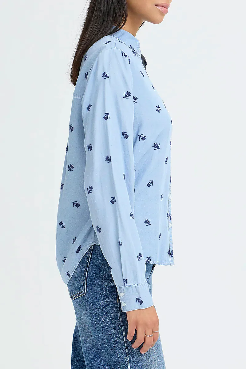 B.YOUNG - Kosmo Boho Emb Shirt Light Blue Denim