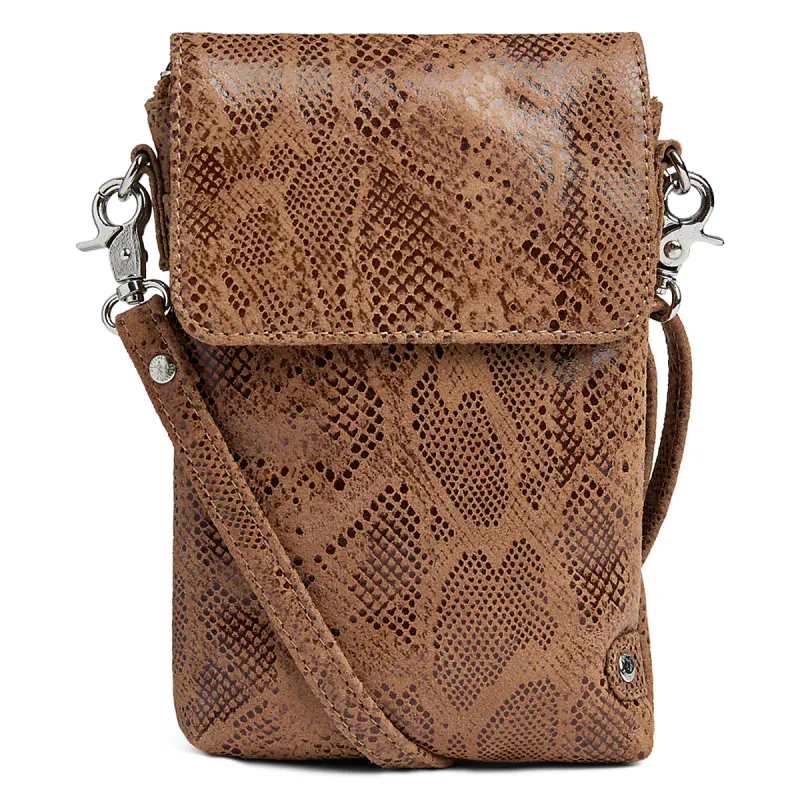 DEPECHE - Mobile Bag Camel Snake
