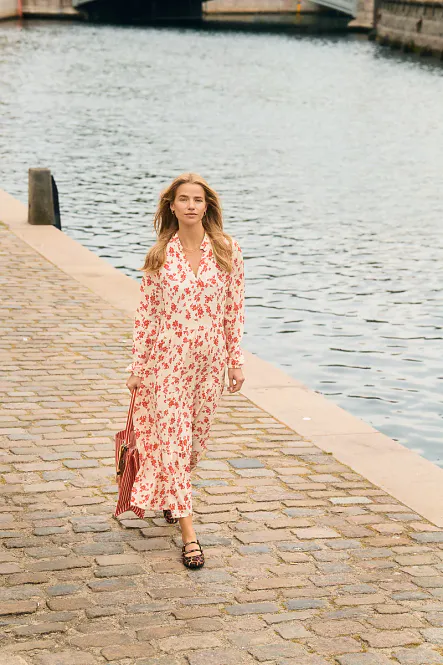 Hovedbilde SAINT TROPEZ - Eda Maxi Dress Seedpearl Valiant ...
